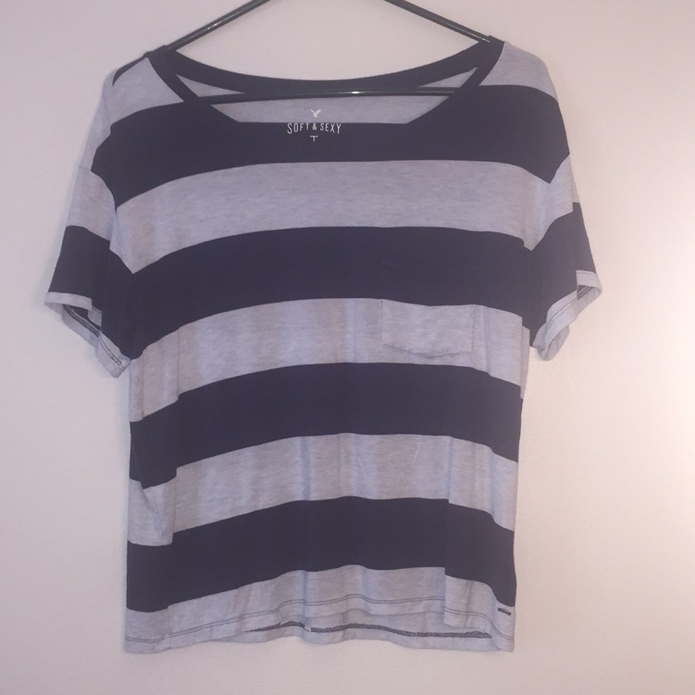 AE American Eagle soft & sexy off the Shoulder tee Crop XS